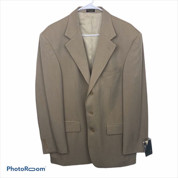 Oscar De La Renta NWT Sports Coat Tan Blazer Suit
